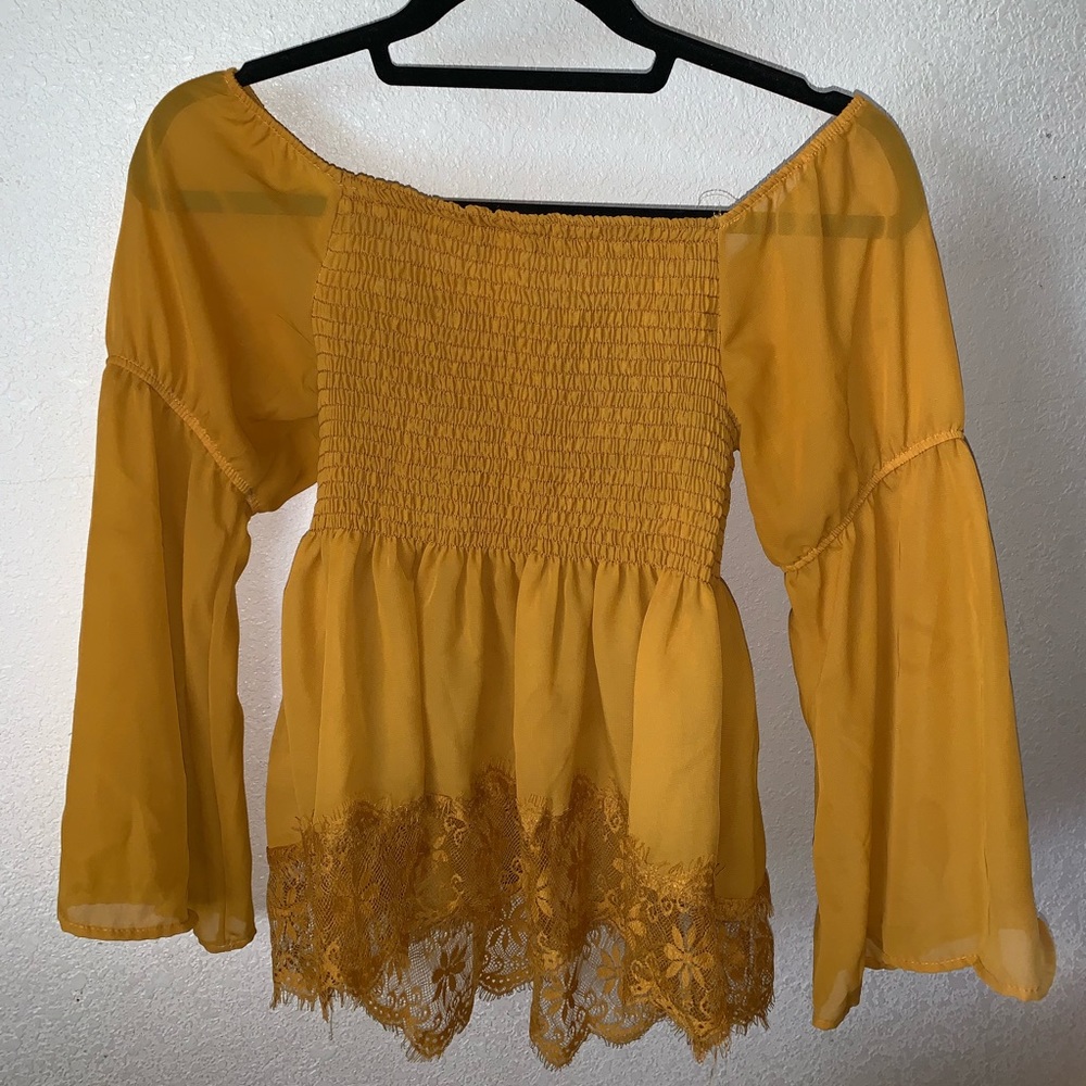 Off the shoulder blouse